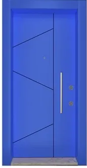 Apartment security door, wood finish, wood finish, PRODUCT CODE:007