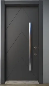 Apartment security door, wood finish, wood finish, PRODUCT CODE:021