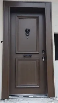 Apartment security door, wood finish, wood finish, PRODUCT CODE:031