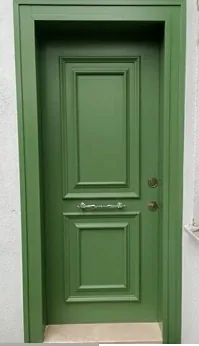 Apartment security door, wood finish, wood finish, PRODUCT CODE:035