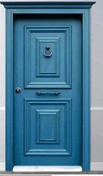 Apartment security door, wood finish, wood finish, PRODUCT CODE:038