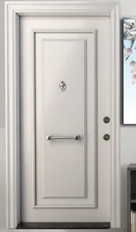 Apartment security door, wood finish, wood finish, PRODUCT CODE:040