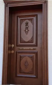 Apartment security door, wood finish, wood finish, PRODUCT CODE:048
