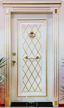 Apartment security door, wood finish, wood finish, PRODUCT CODE:049