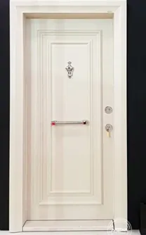 Apartment security door, wood finish, wood finish, PRODUCT CODE:051