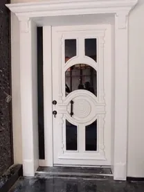 Apartment security door, wood finish, wood finish, PRODUCT CODE:053