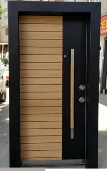 Apartment security door, wood finish, wood finish, PRODUCT CODE:060