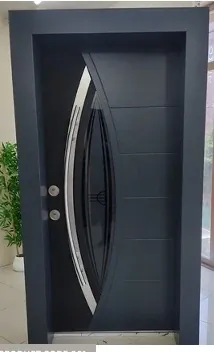 Apartment security door, wood finish, wood finish, PRODUCT CODE:061