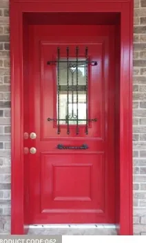 Apartment security door, wood finish, wood finish, PRODUCT CODE:062