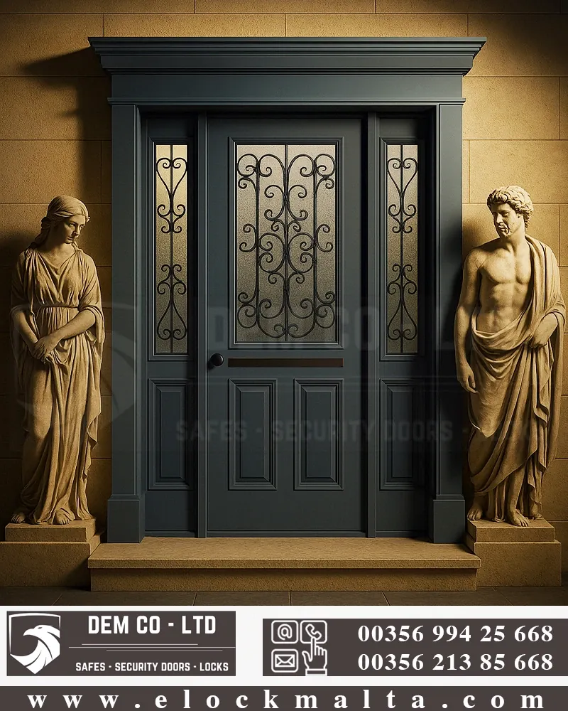 Villa entrance door, Angelica