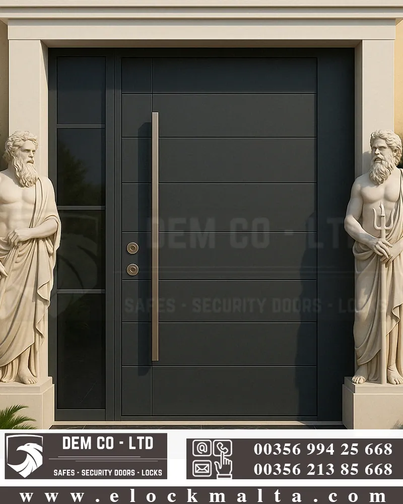 Villa entrance door, Arsenal Black