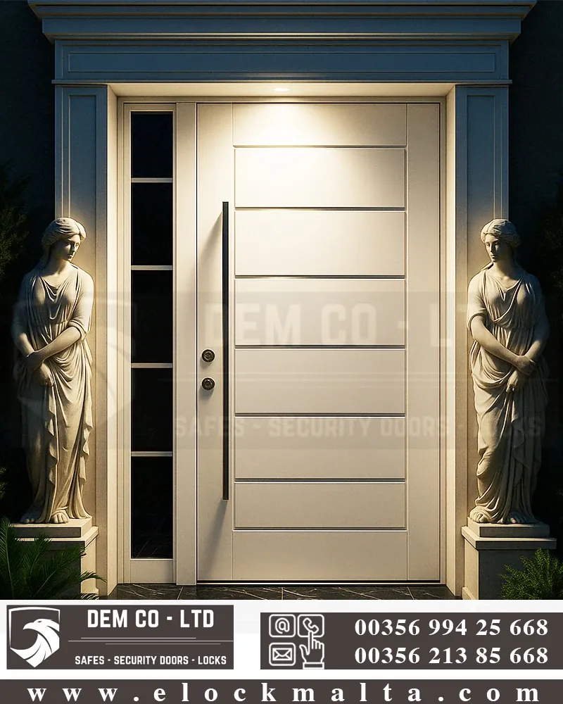 Villa entrance door, Arsenal Steel