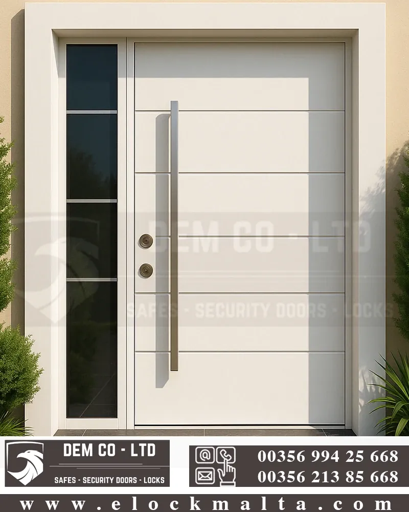 Villa entrance door, Arsenal White