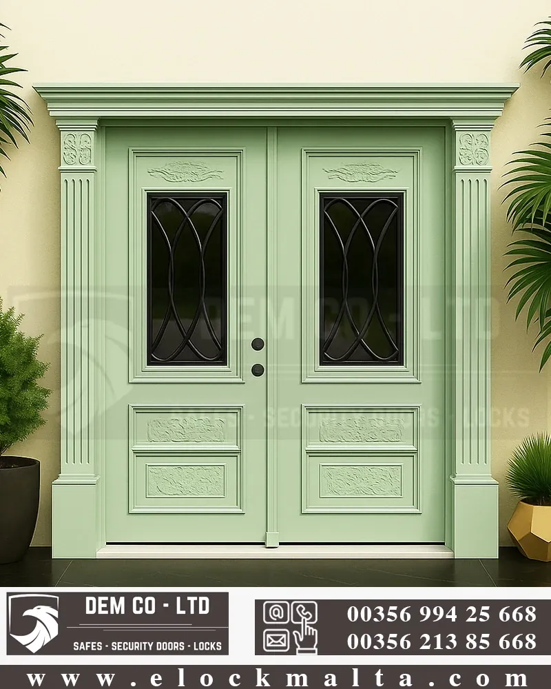 Villa entrance door, Bio Green