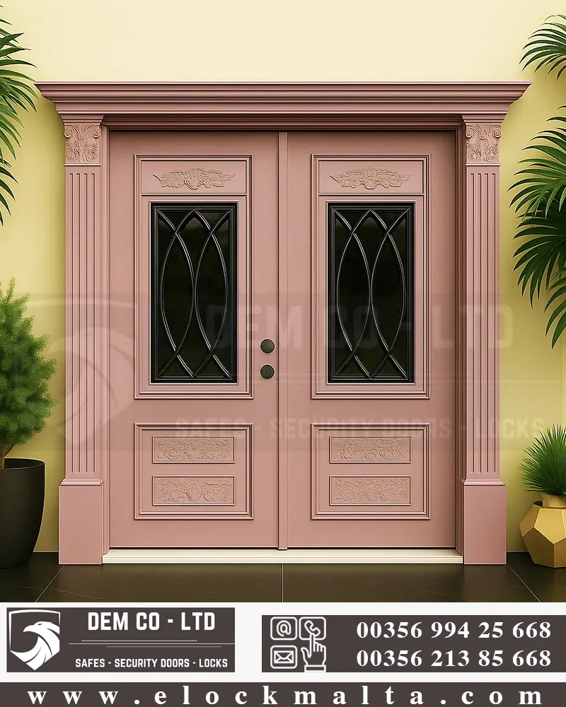 Villa entrance door, Bio Pink