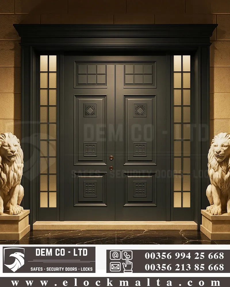 Villa entrance door, Carla