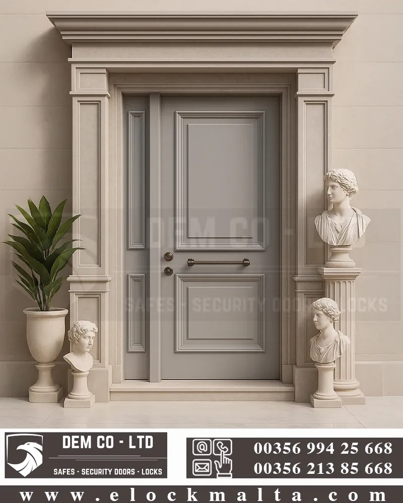 Villa entrance door, Greek