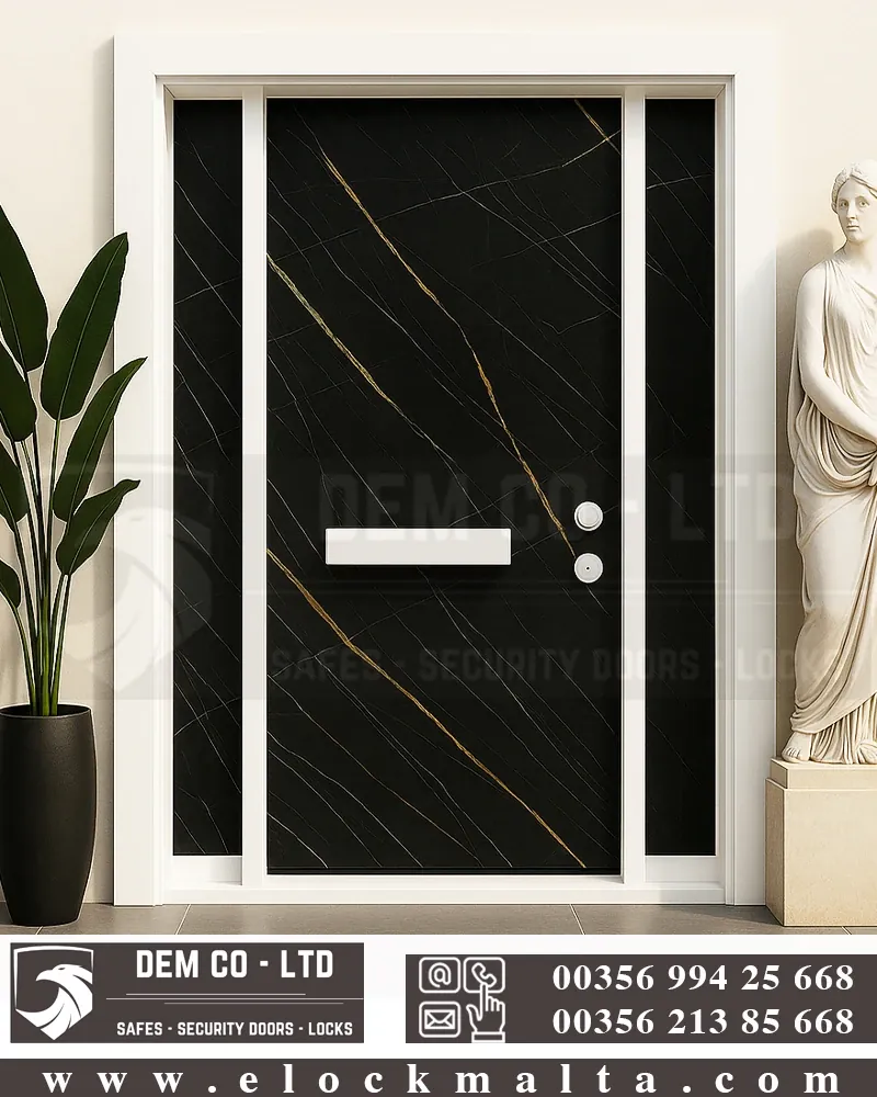 Villa entrance door, Marble