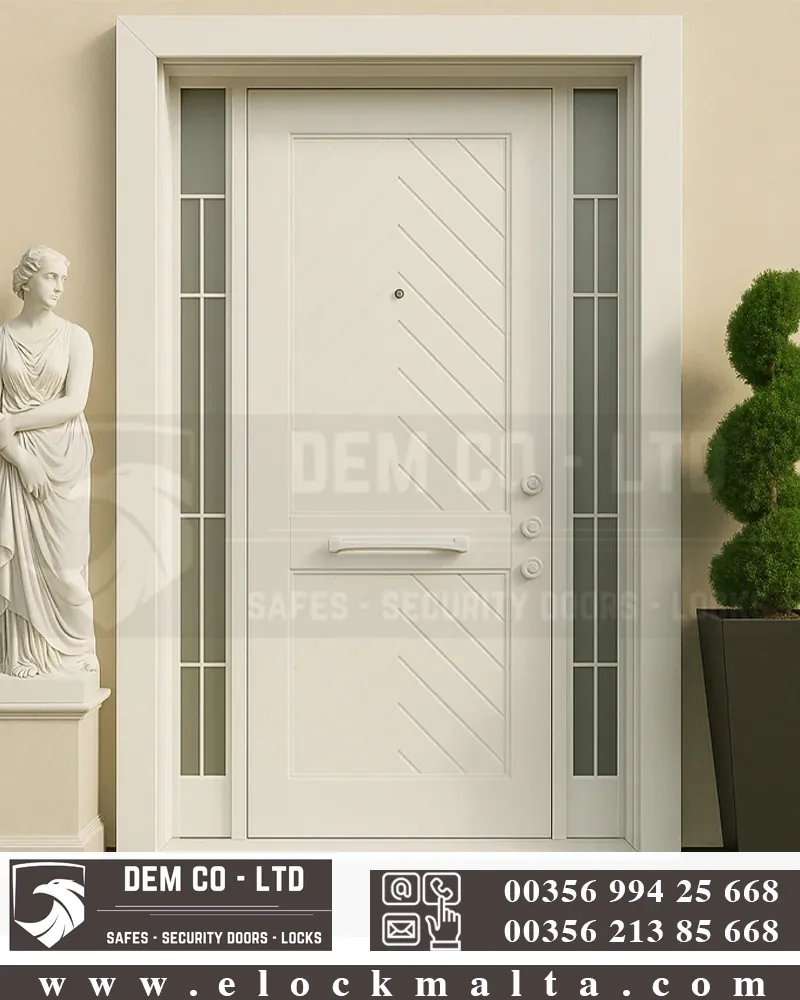 Villa entrance door, New Maz White