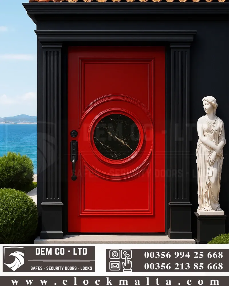 Villa entrance door, Yalikavak Red
