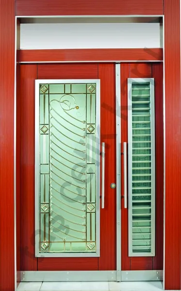 Villa entrance door, composite