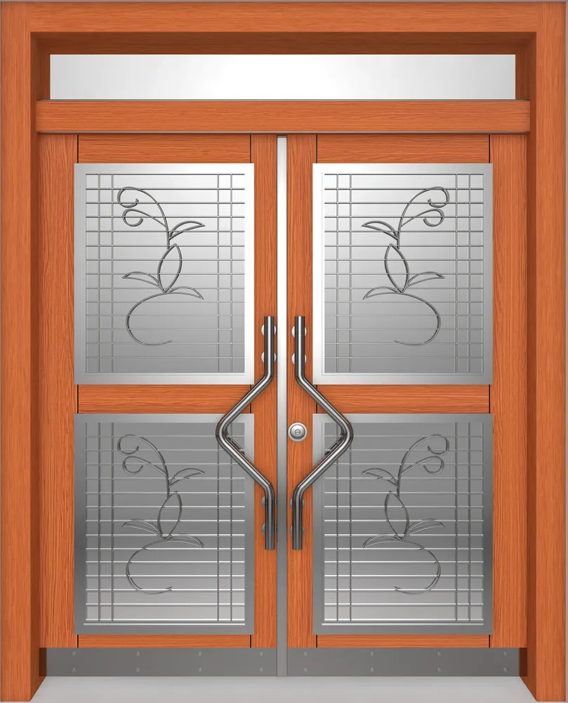 Villa entrance door, composite
