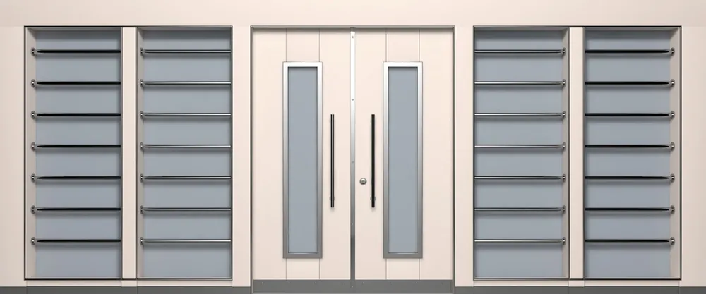 Villa entrance door, composite