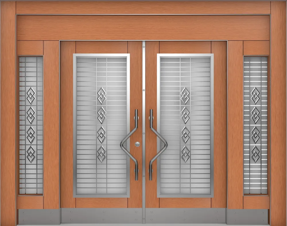 Villa entrance door, composite