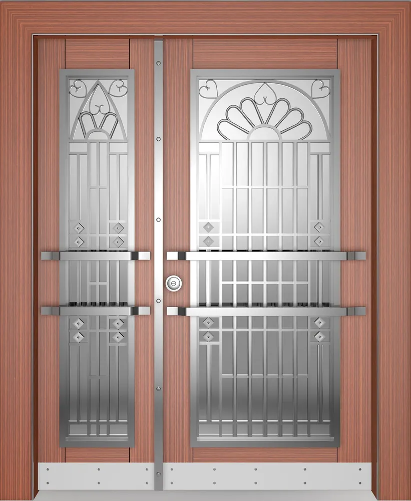 Villa entrance door, composite