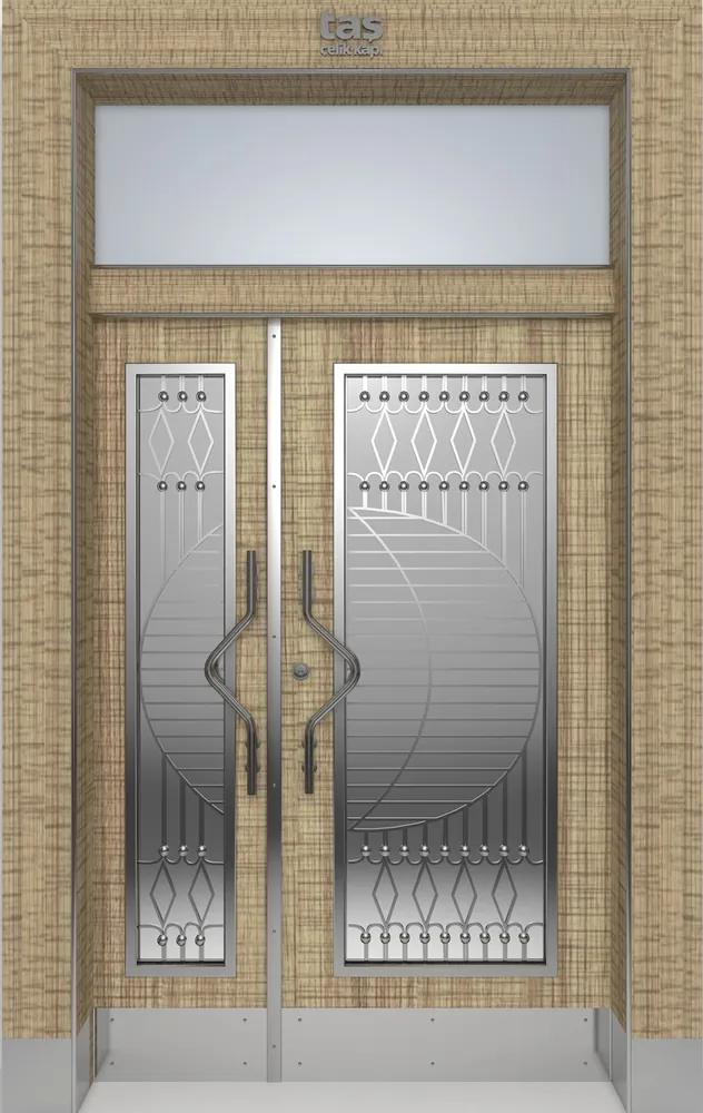 Villa entrance door, composite