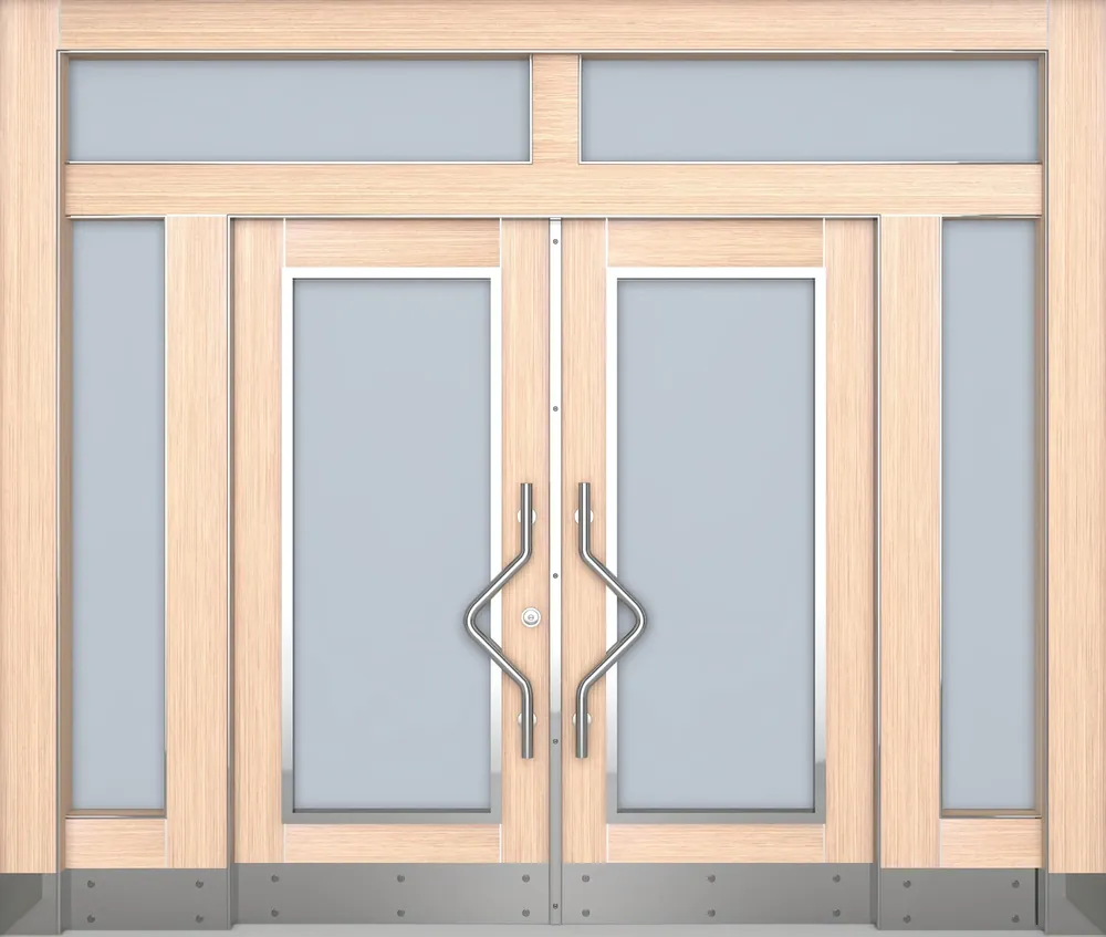 Villa entrance door, composite