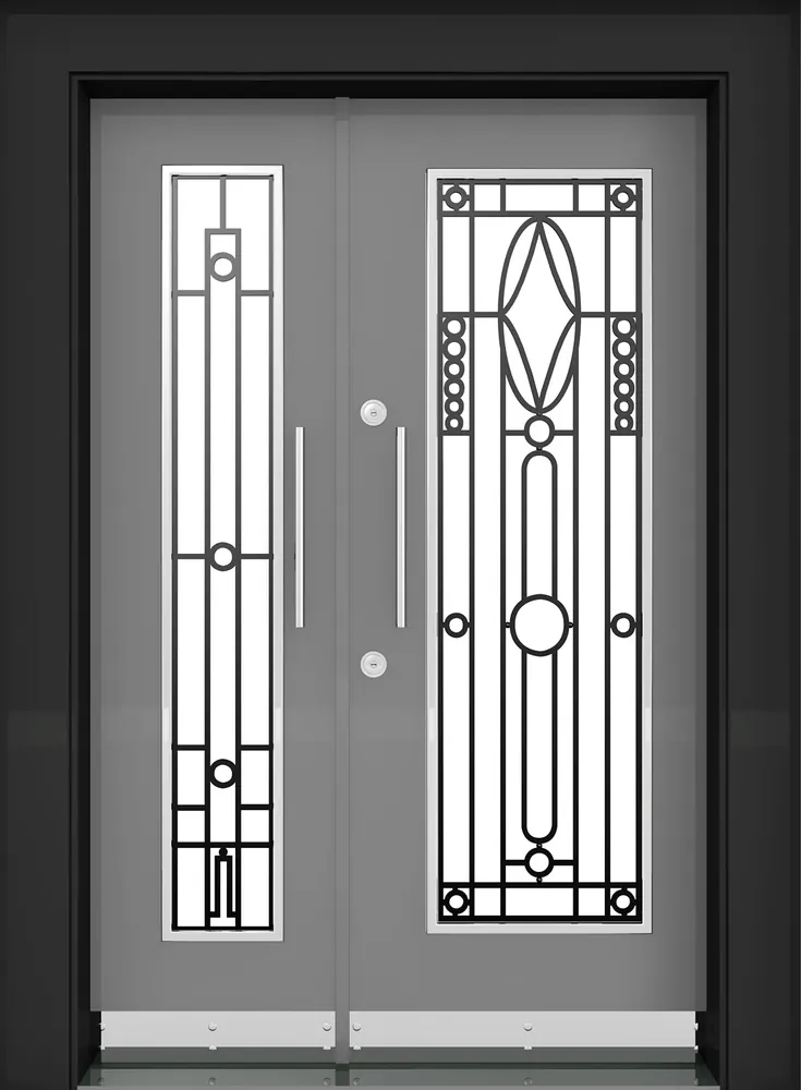 Villa entrance door, composite