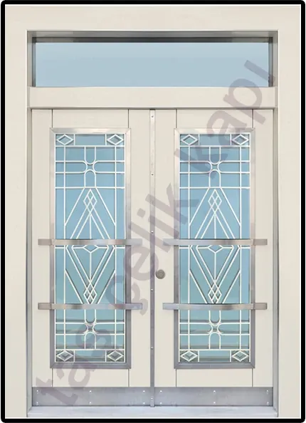 Villa entrance door, composite