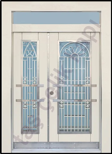 Villa entrance door, composite