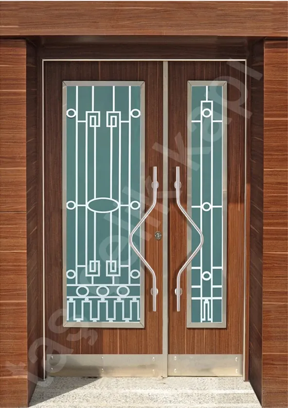 Villa entrance door, composite