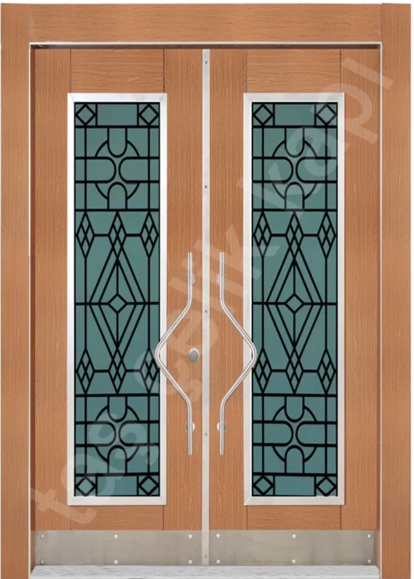 Villa entrance door, composite