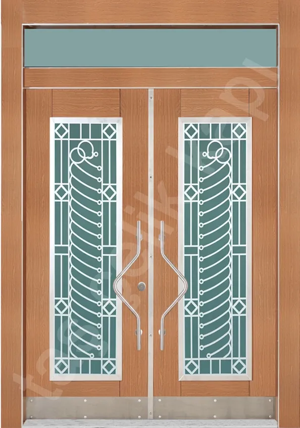 Villa entrance door, composite