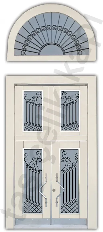 Villa entrance door, composite