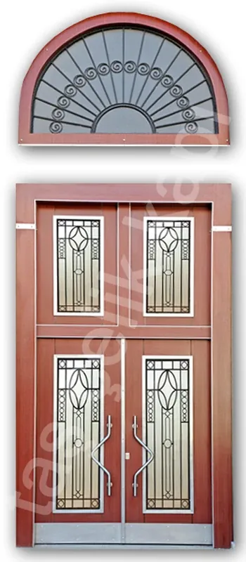 Villa entrance door, composite