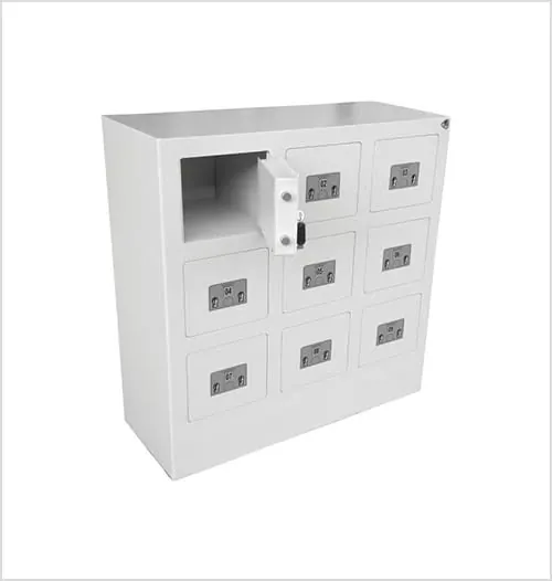 DAY 1090 9 Compartment Hotel Safe Deposit Box Key Mechanism