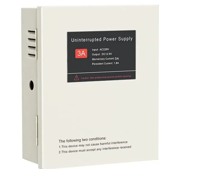 PS06 12V 3A Access Control Power Supply With Battery Backup