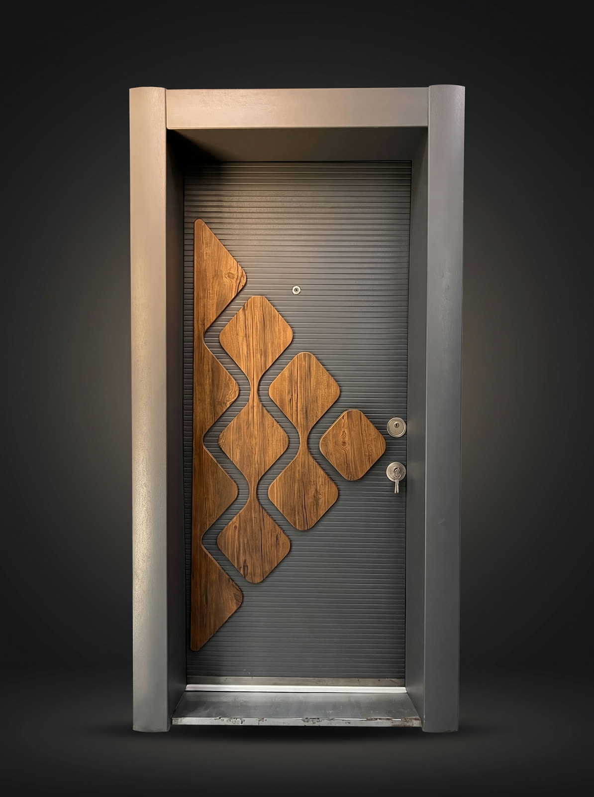 Steel security door