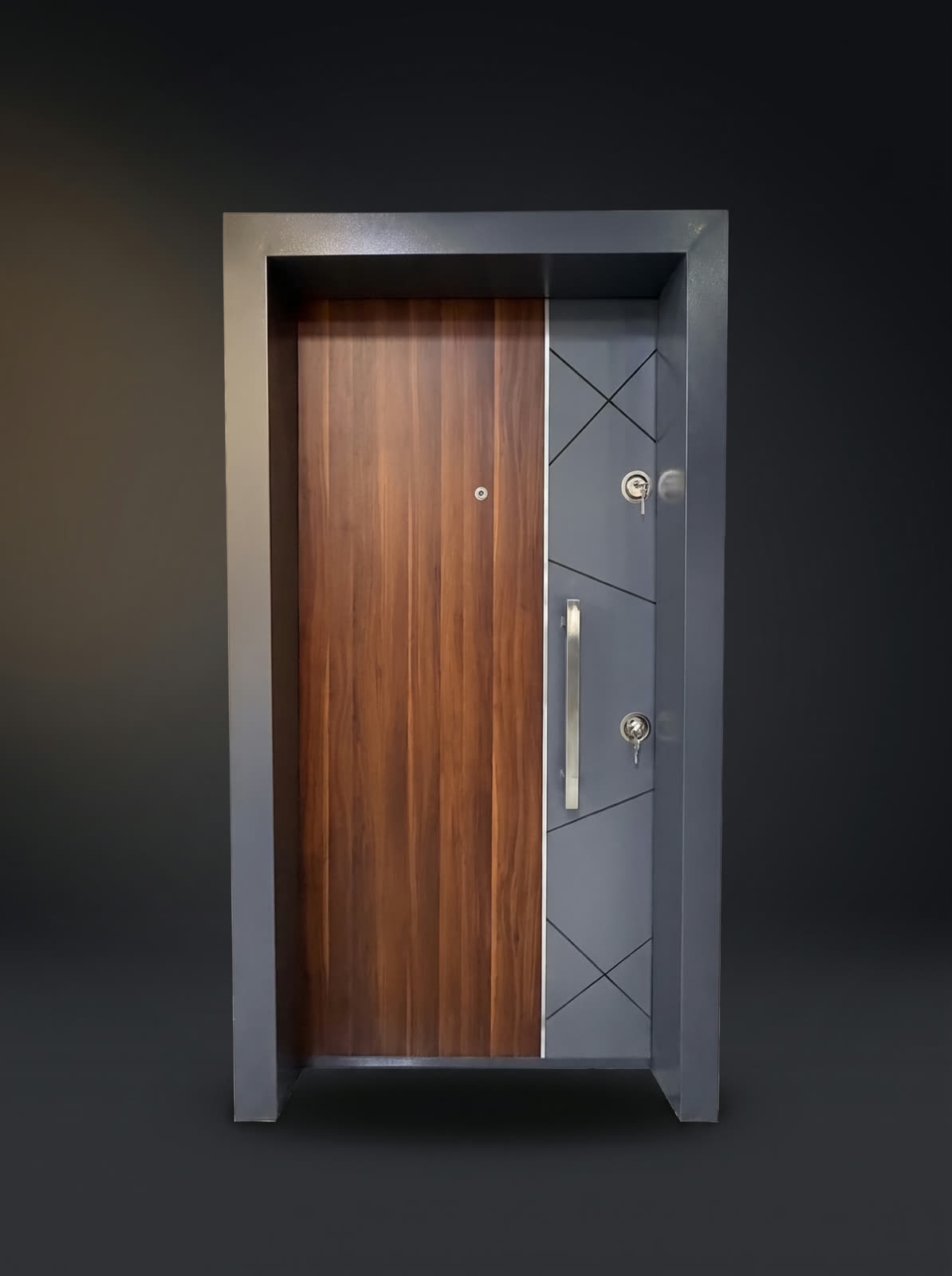Linea Anthracite Steel Door