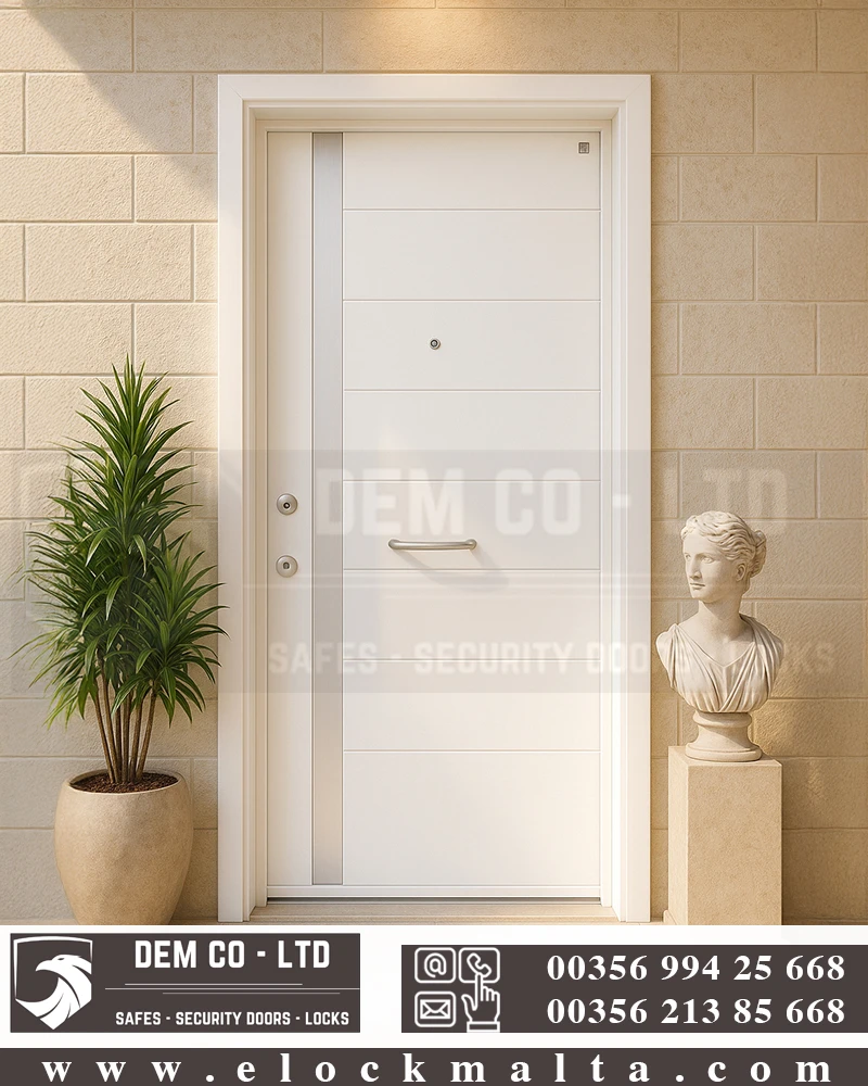 Castle -white-steel-door